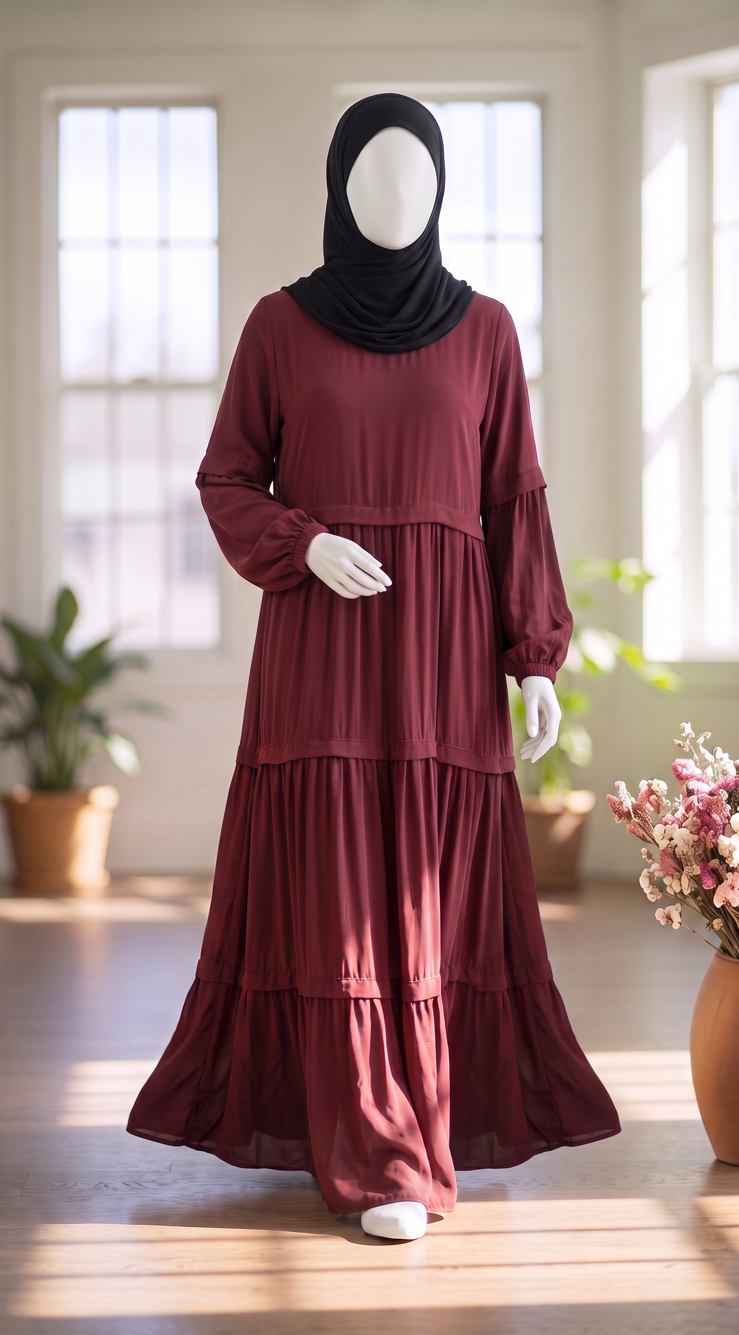 THREE LAYER ABAYA
