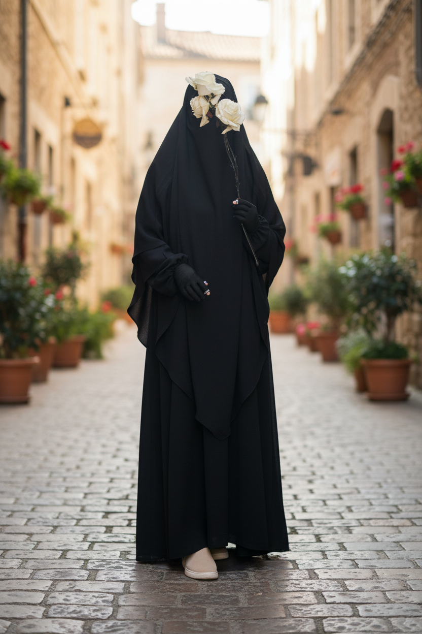 Alisha abaya with Marina hijab