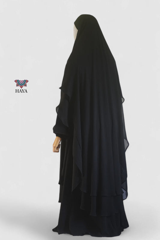 Simple abaya with jesmin hijab