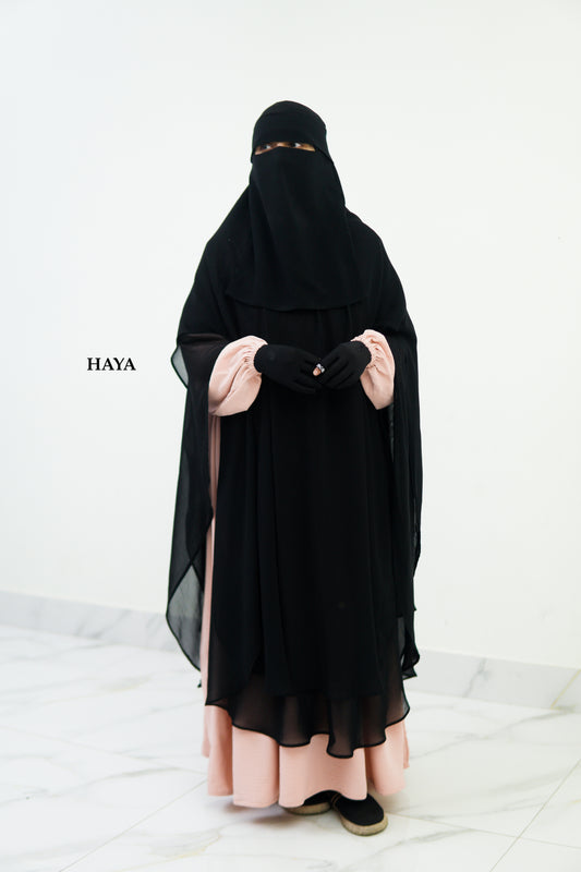 JESMIN HIJAB WITH ONE PART HOODIE NIQAB (SPECIAL EDITION)