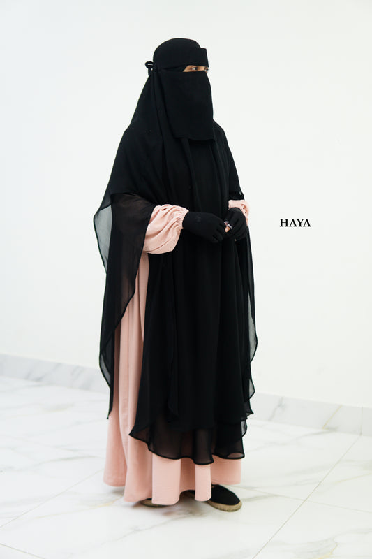 JESMIN HIJAB WITH ONE PART EGYPTIAN NIQAB (SPECIAL EDITION)