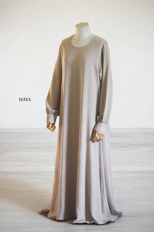 Zoom cotton simple abaya