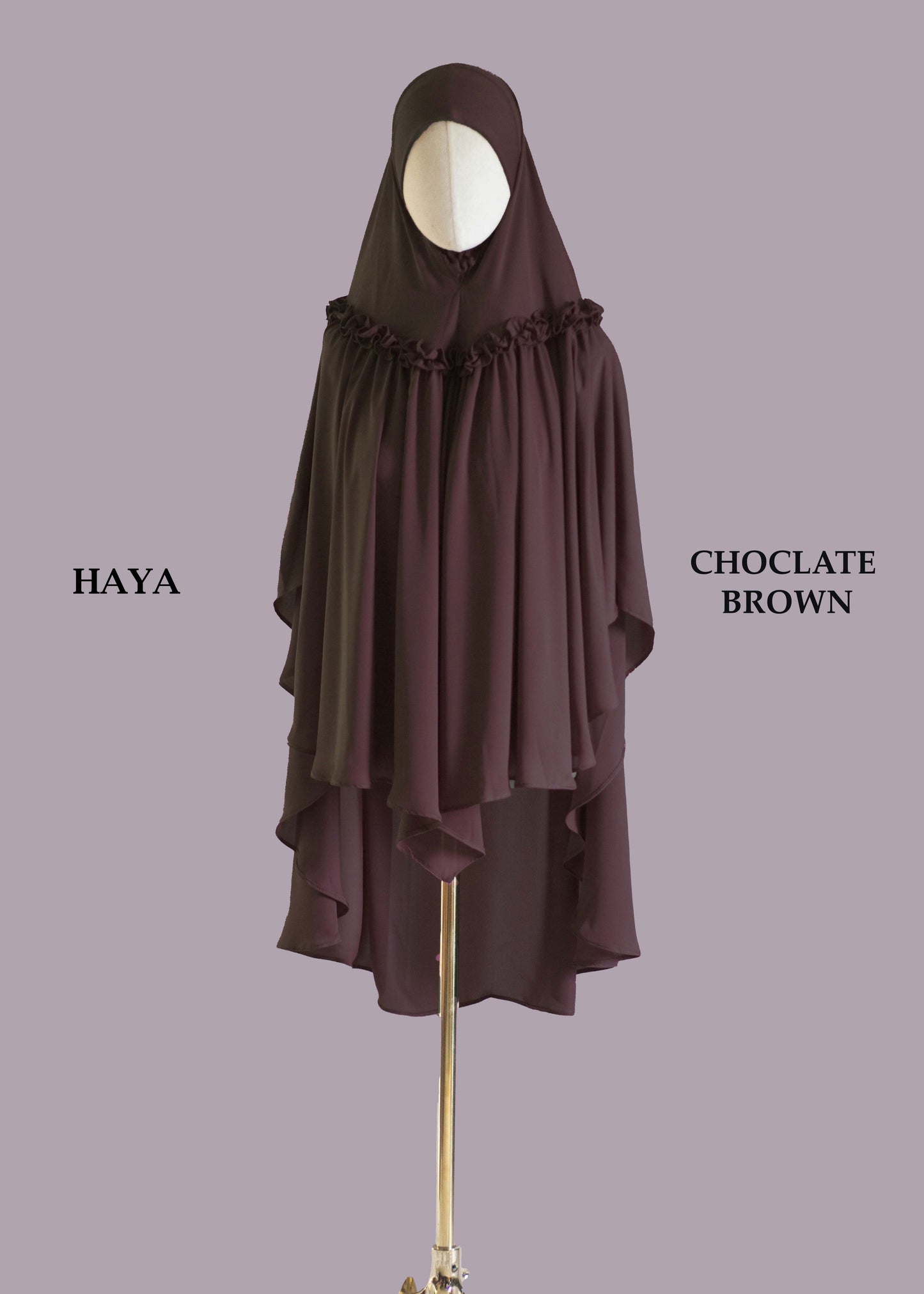 One layer frill hijab