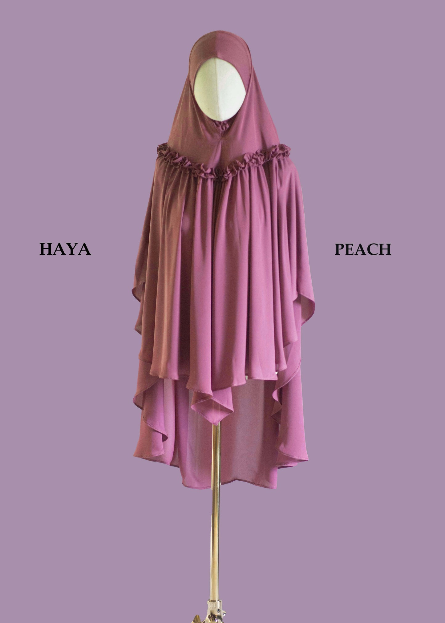 One layer frill hijab