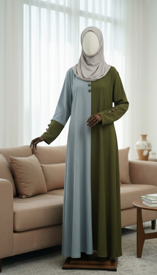 CONTRAST ABAYA