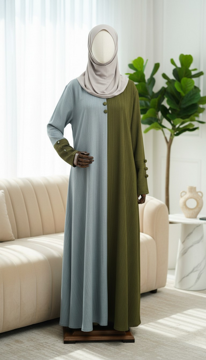 CONTRAST ABAYA